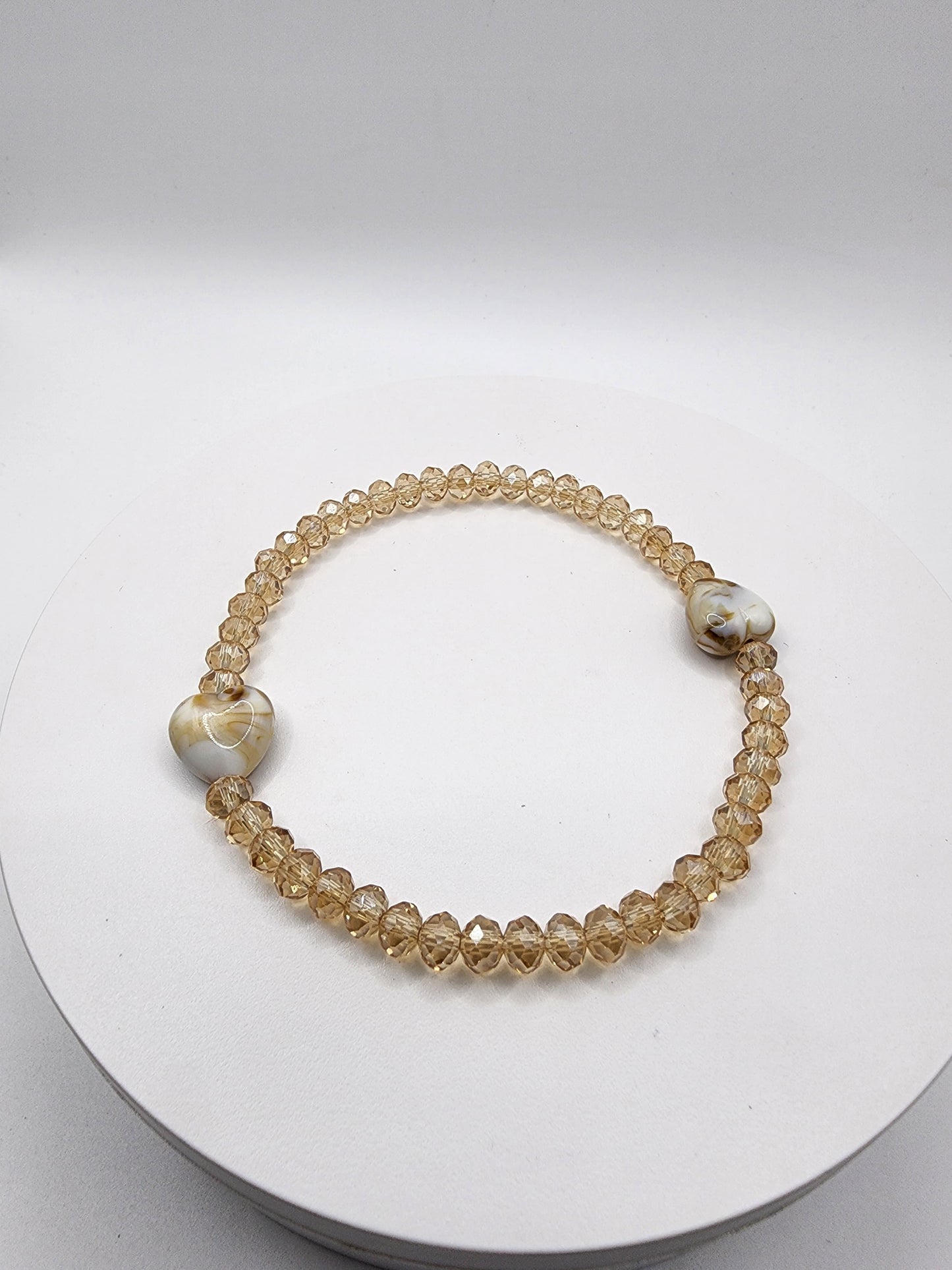 Marble Heart Anklet