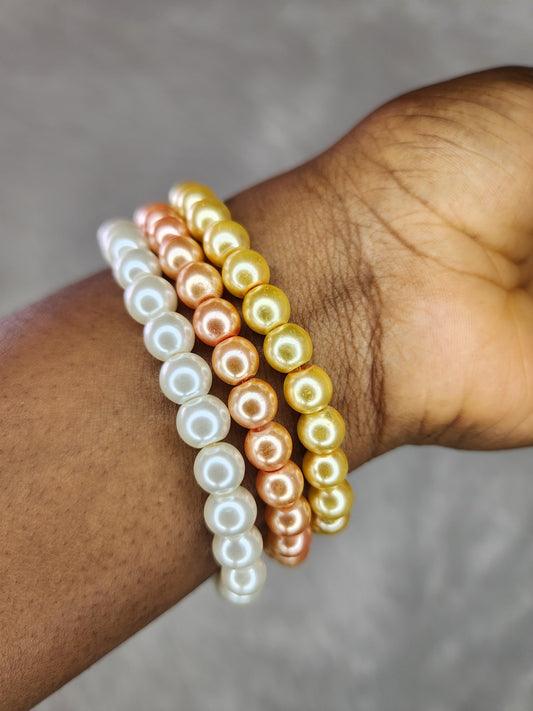 Faux Pearl Bracelets