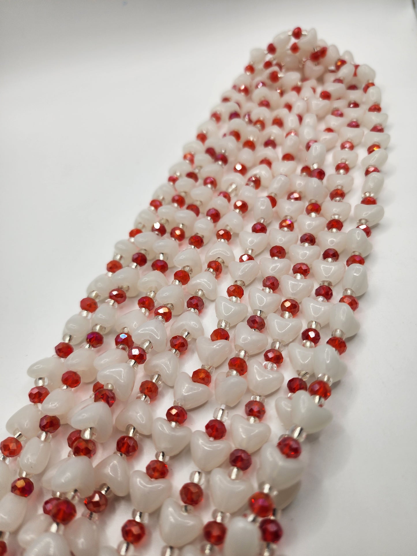 Glow heart waist bead