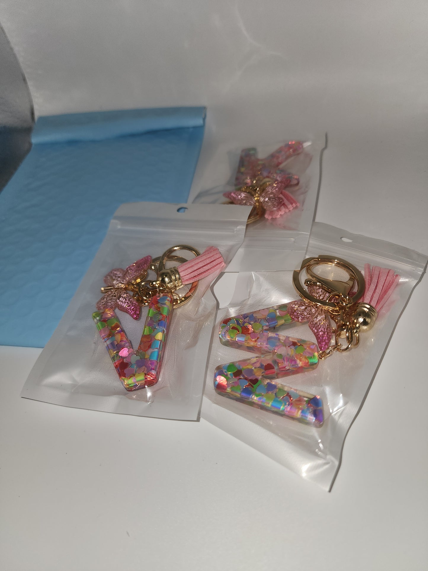 Resin Letter Keychain