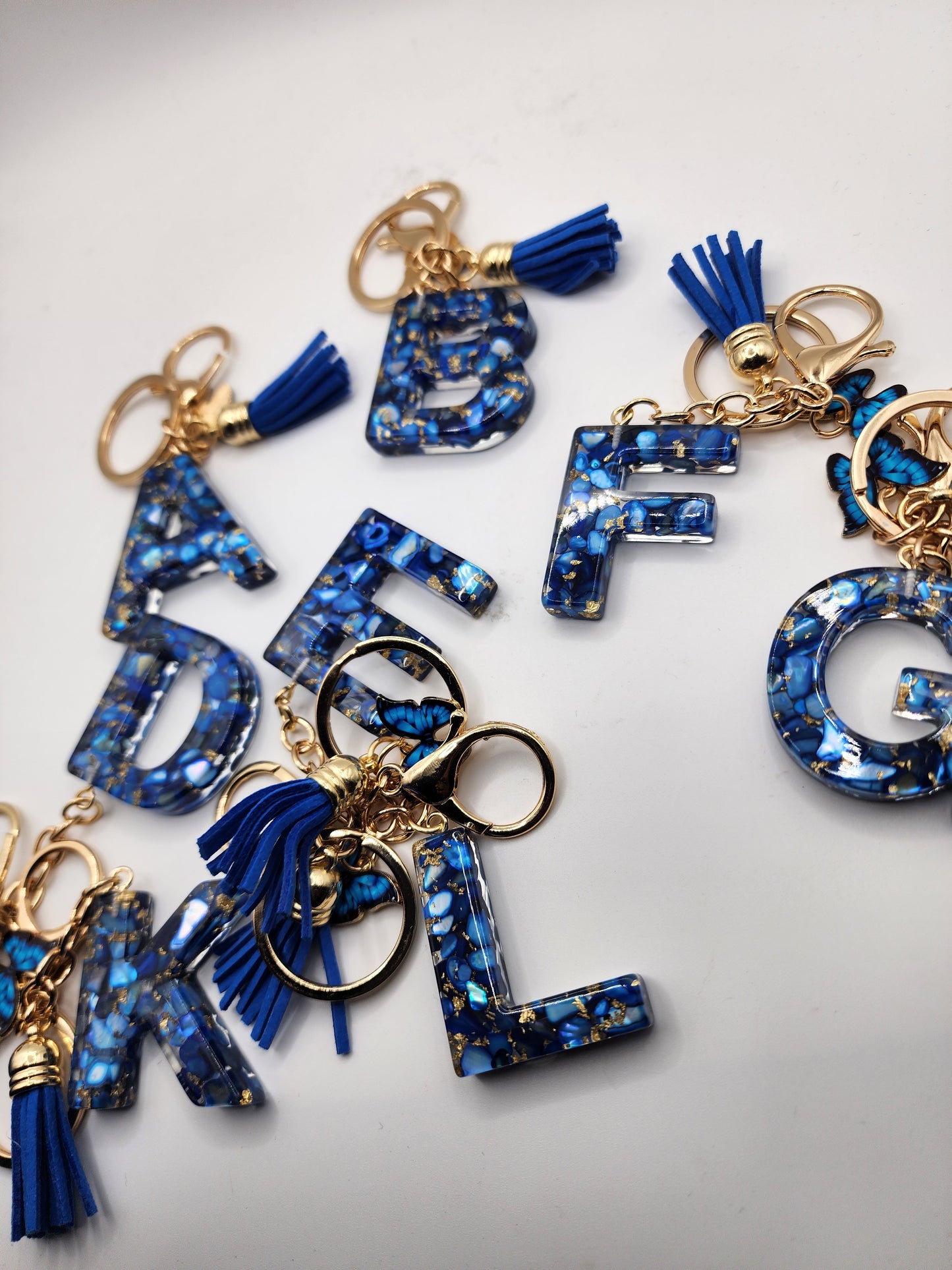 Resin Letter Keychain