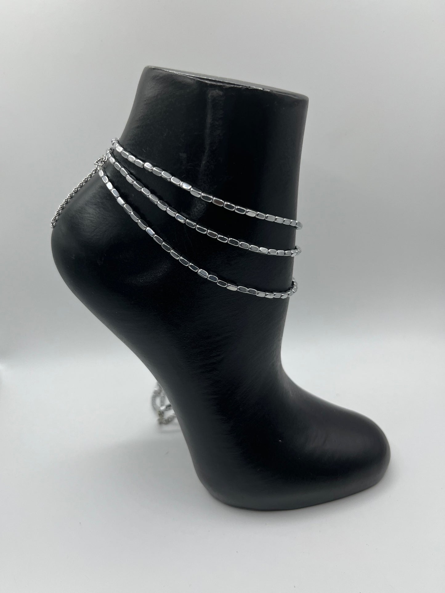 Hematite anklet