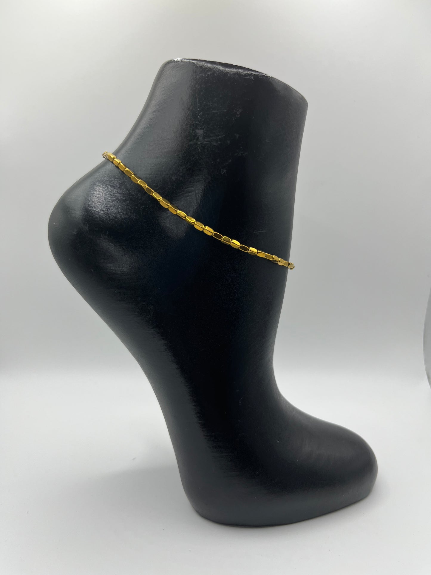 Hematite anklet