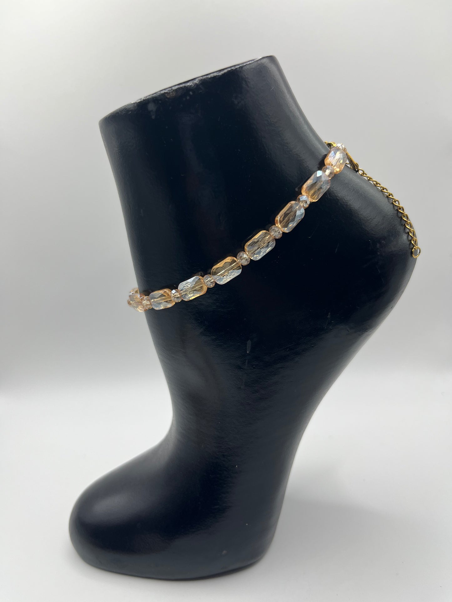 Champagne Crystal Anklets