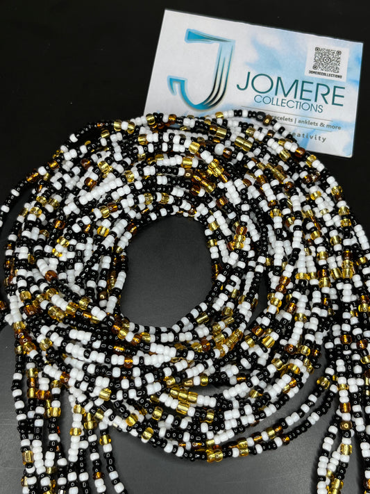 Ada tie on belly beads