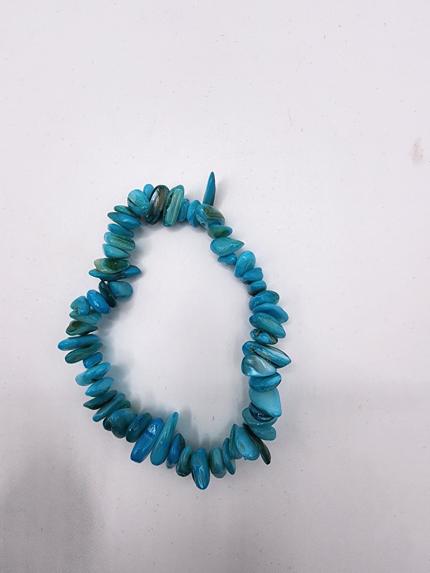 Turquoise Chip Bracelet - Natural Blue Gemstone Jewelry