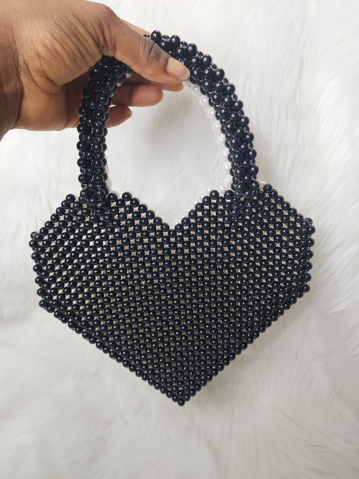 Beaded Heart purse - Unique Fashion Accessory