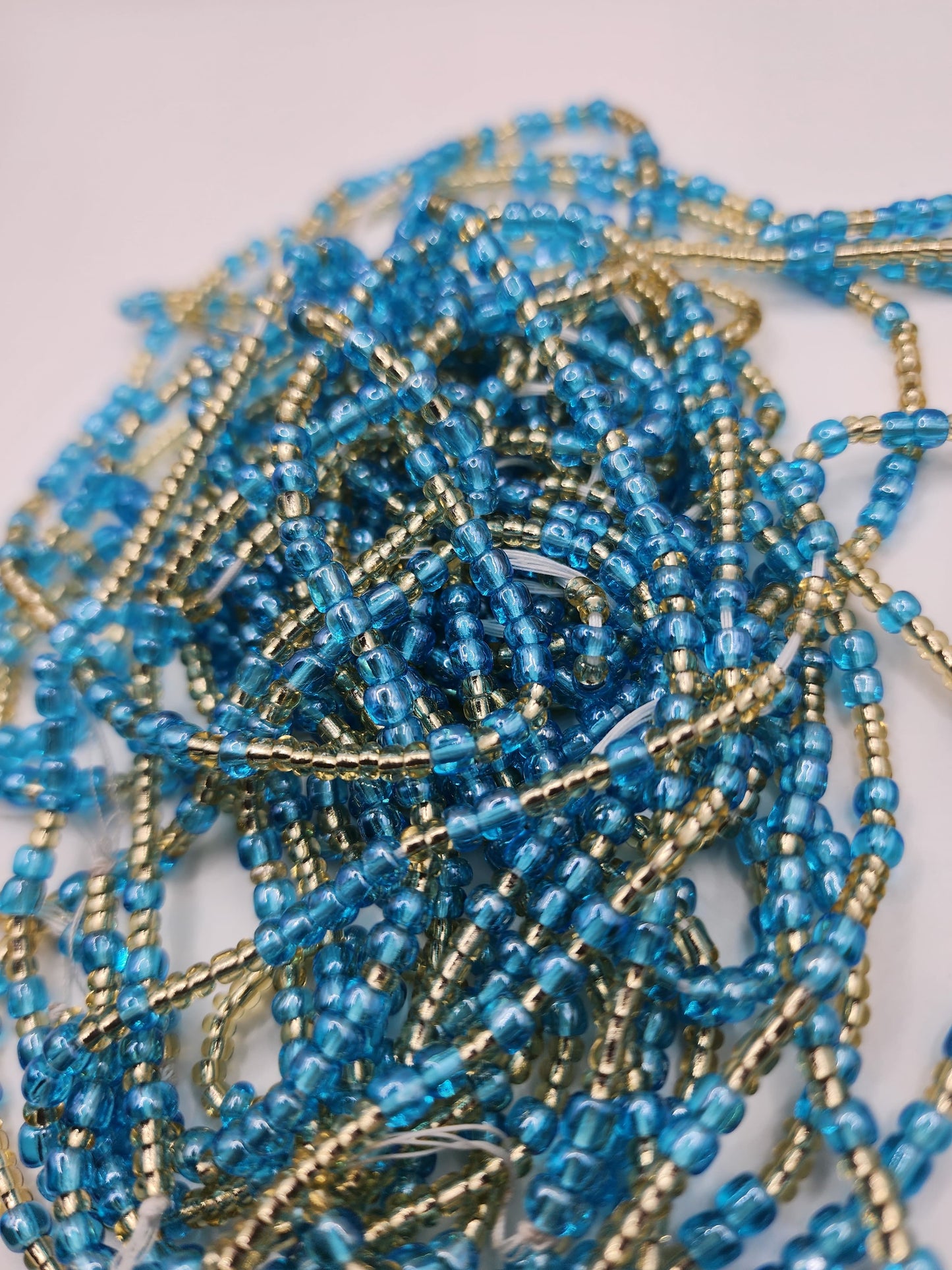 Sky- waist beads, belly beads, waist chains