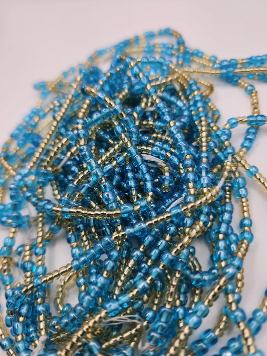 Sky- waist beads, belly beads, waist chains