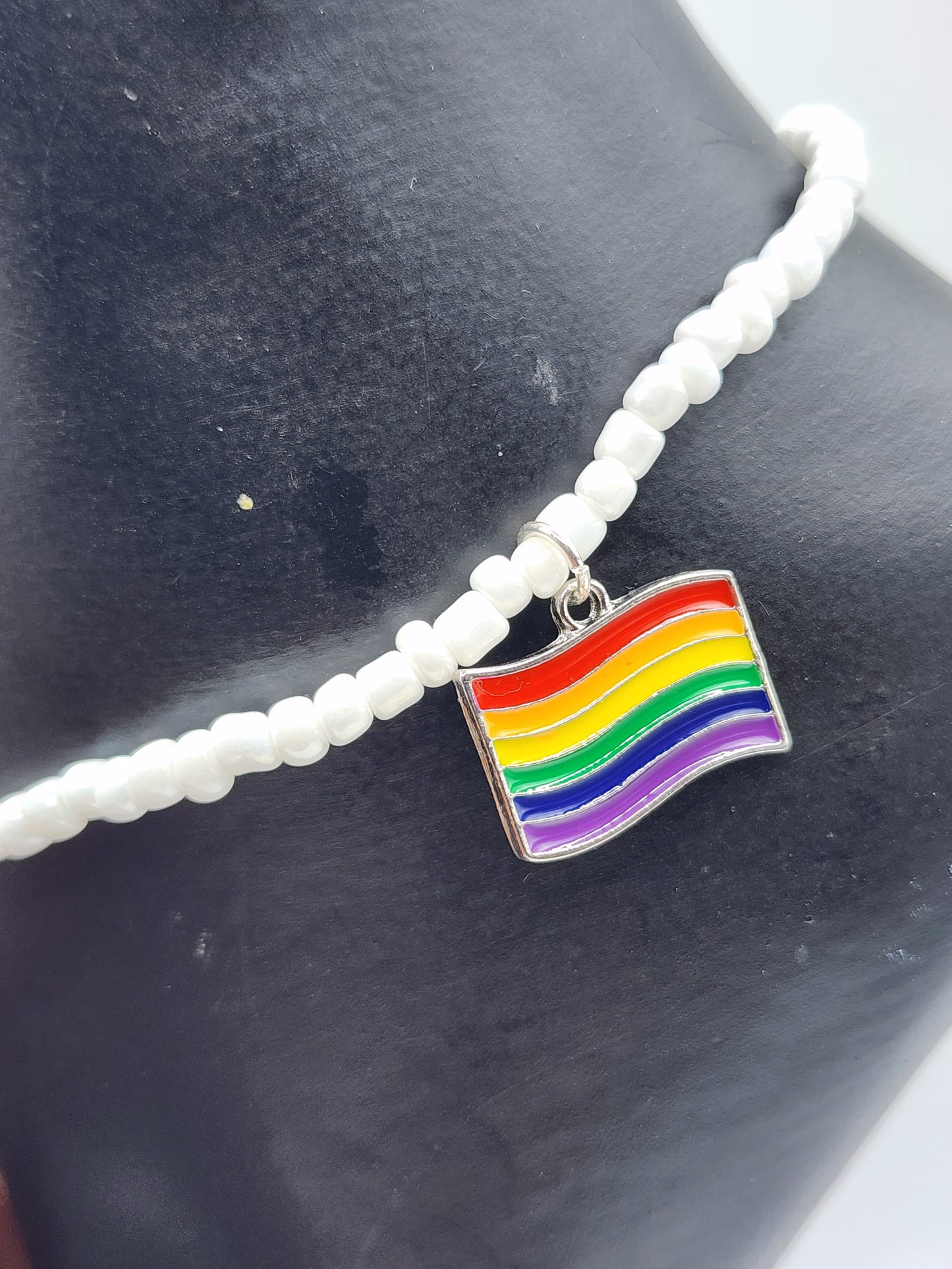 Colorful LGBTQ+ Anklet