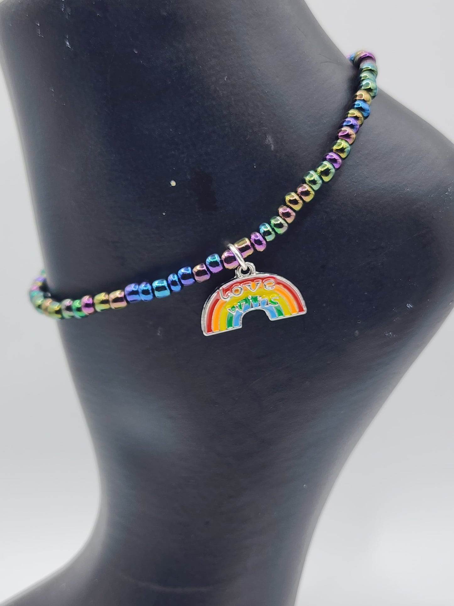 Colorful LGBTQ+ Anklet