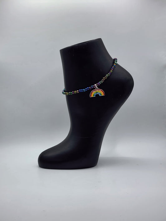 Colorful LGBTQ+ Anklet