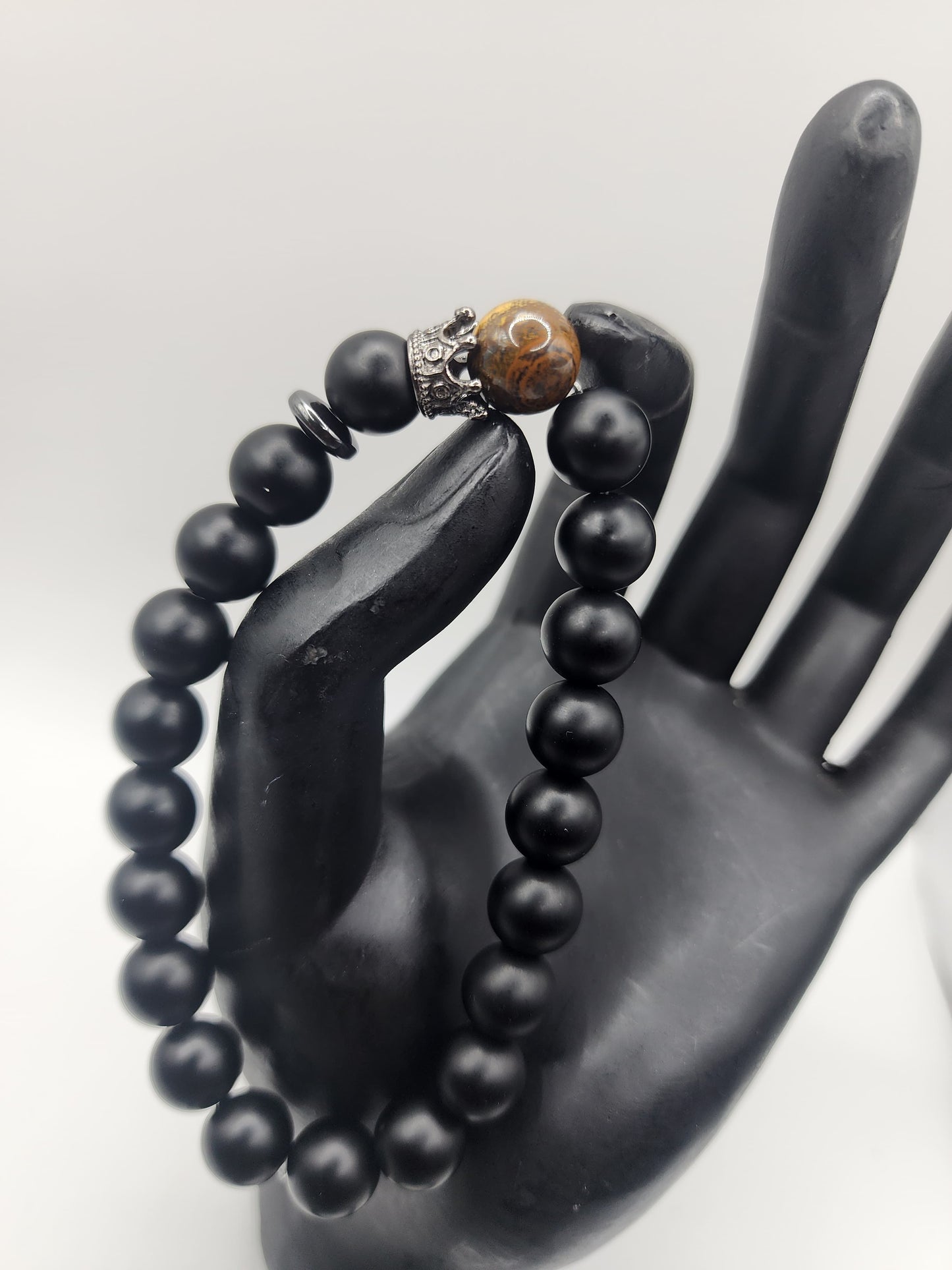 Tigers Eye & Onyx - Mens Fashion Bracelet