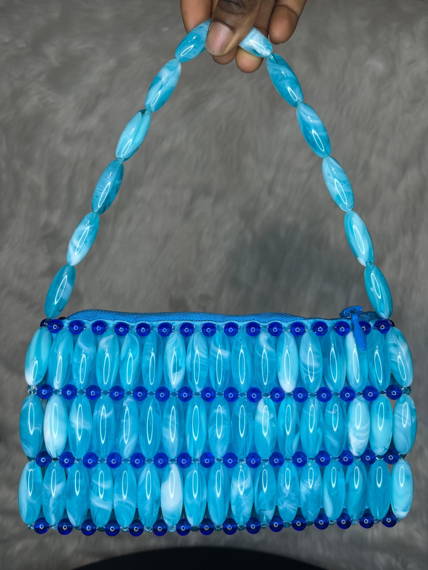 Ocean Breeze Beaded Bag