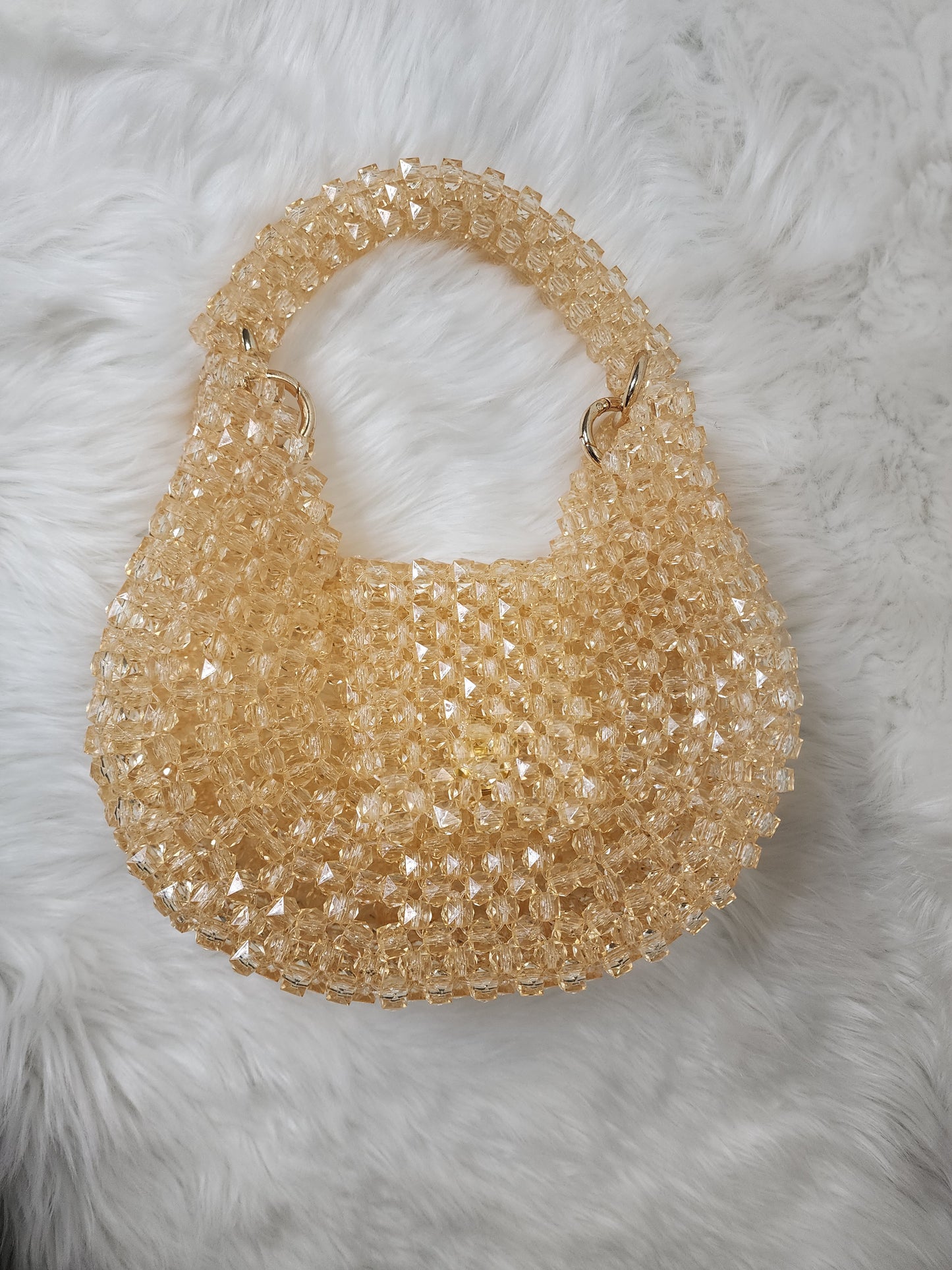 Chic gold beaded purse